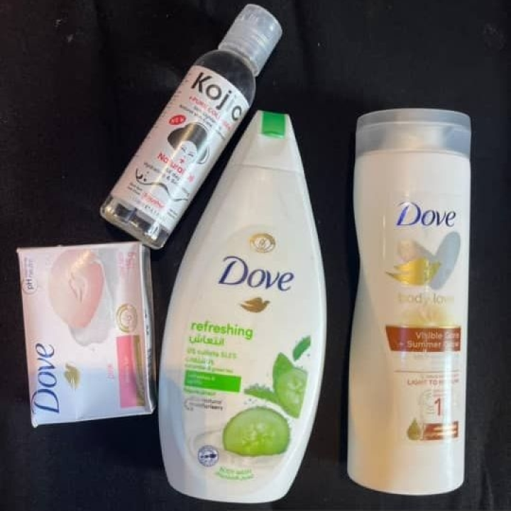 pack Dove lotion