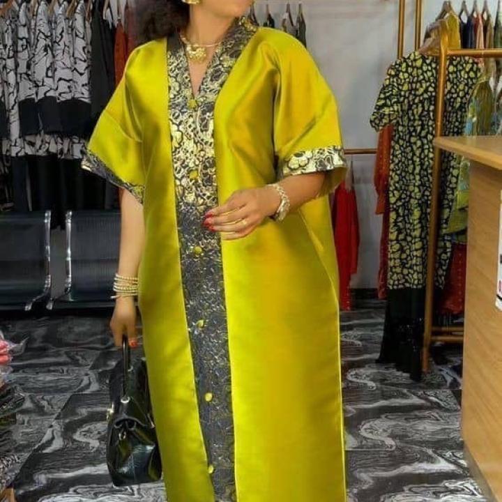 female ankara gown