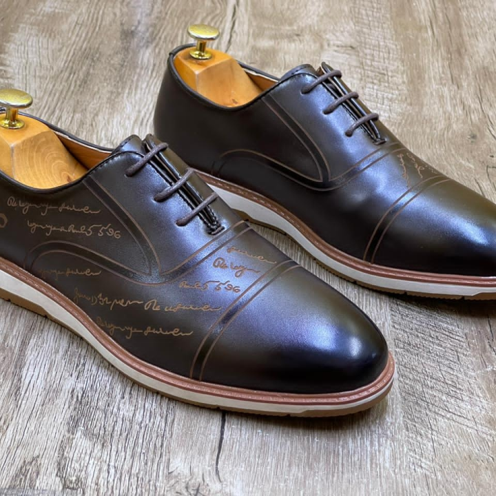 chaussures hommes marron foncé