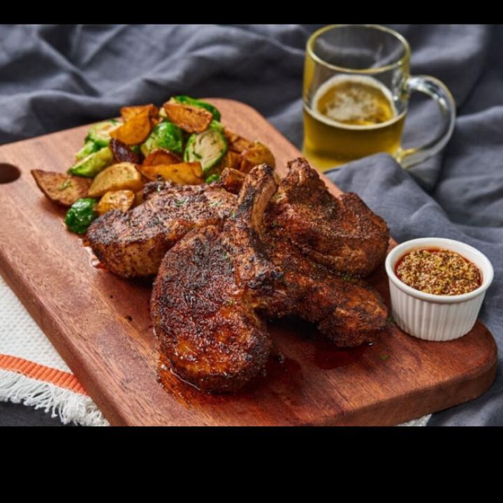 Porc fumé en grillades
