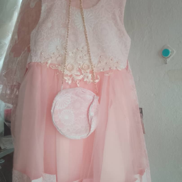robe enfant rose