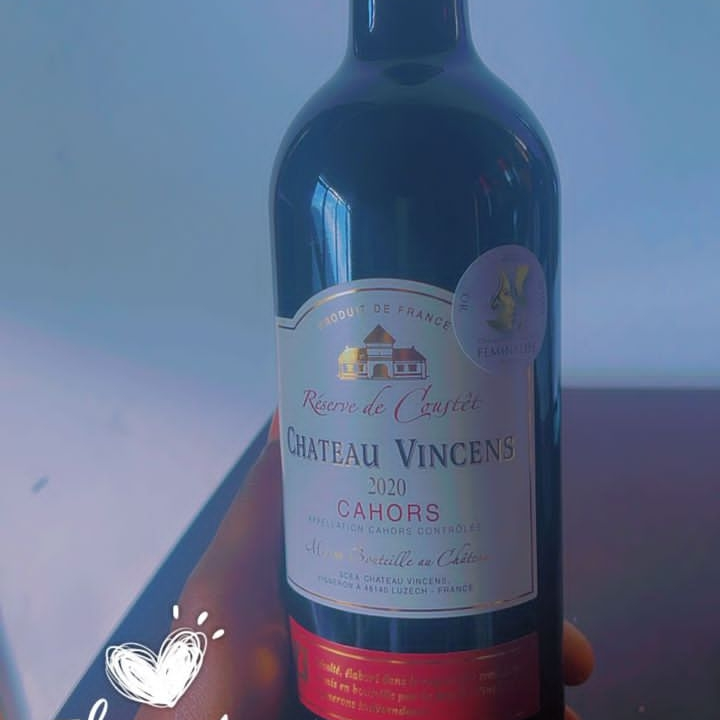 vin rouge château Vincens 2020(Cahors)