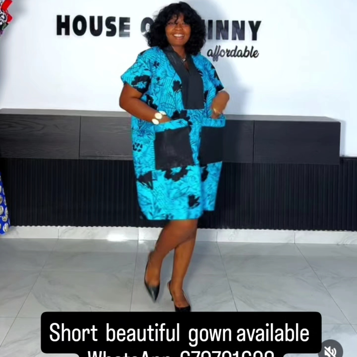 African wear short gown