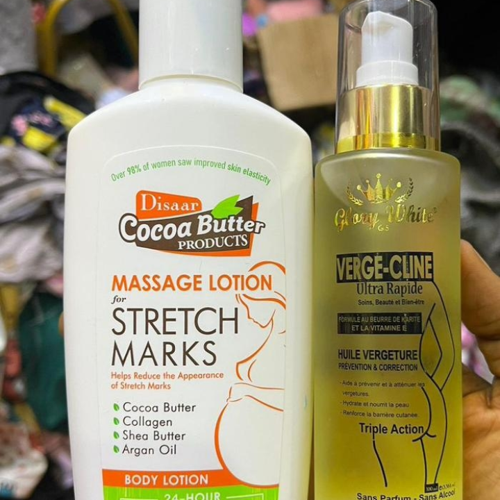 cocoa butter et l'huile de vergetures