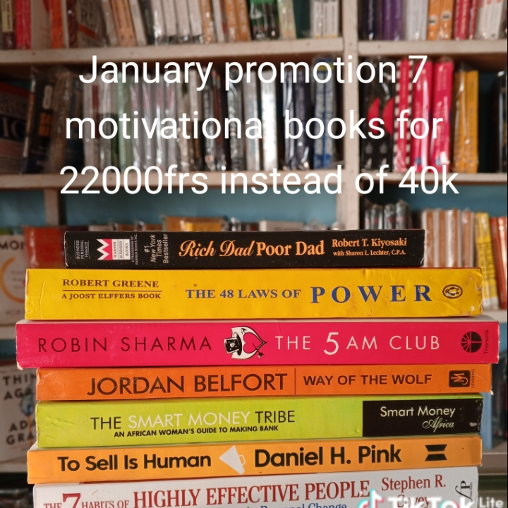 way of the wolf, the 5am club, to sell is human,7 habits of highly effective people