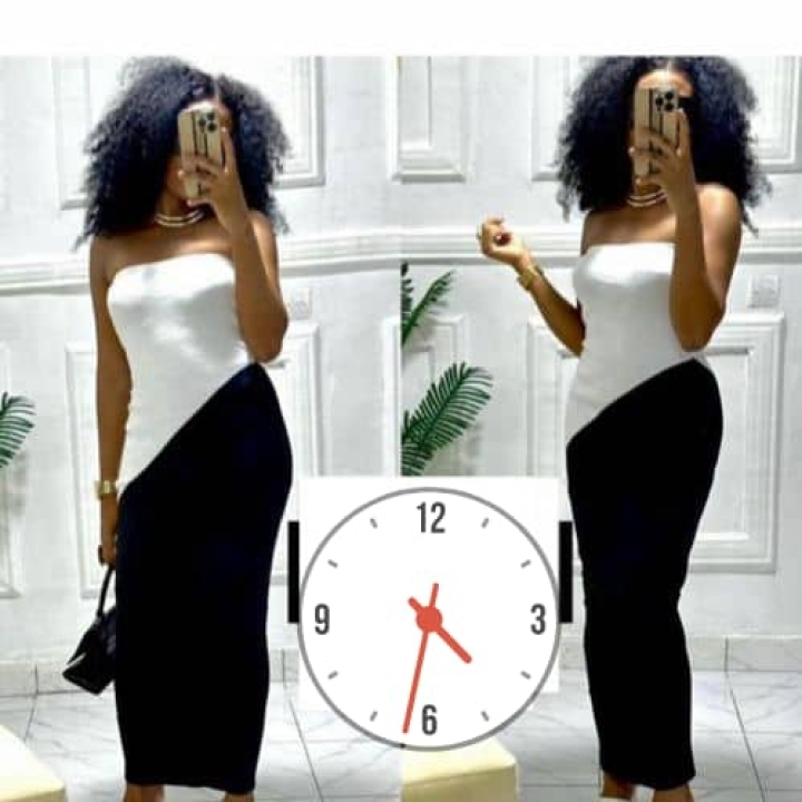 robe blanche noire