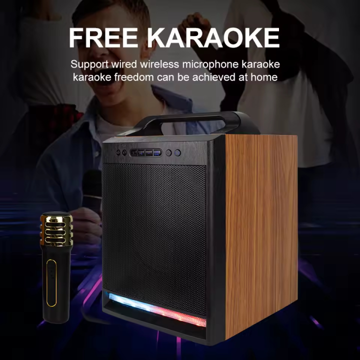ZQS8170-HautréusBluetooth portables en bois