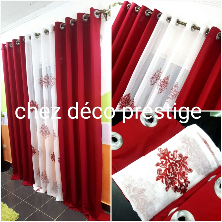 ensemble de trois rideaux