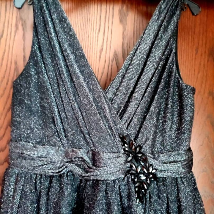 robe argentée