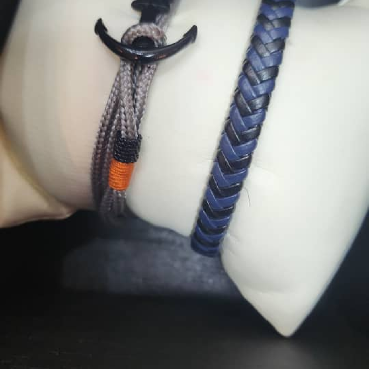 bracelet en cuir tressé