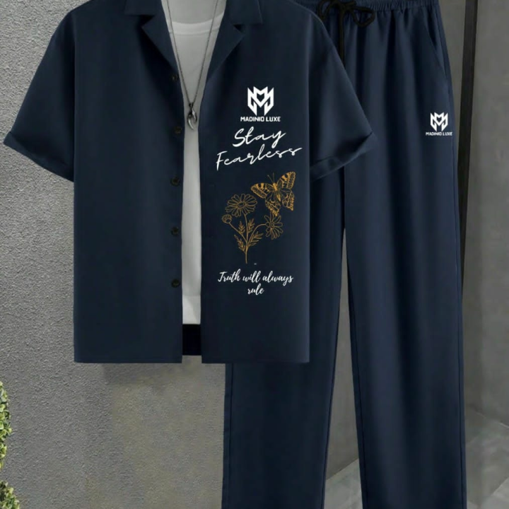 ensemble homme bleu