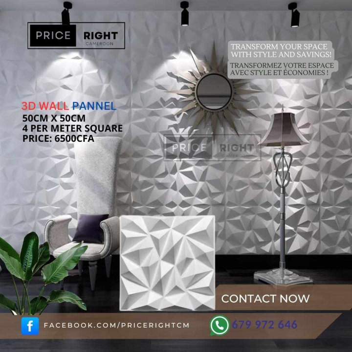 3D wall panel (White)