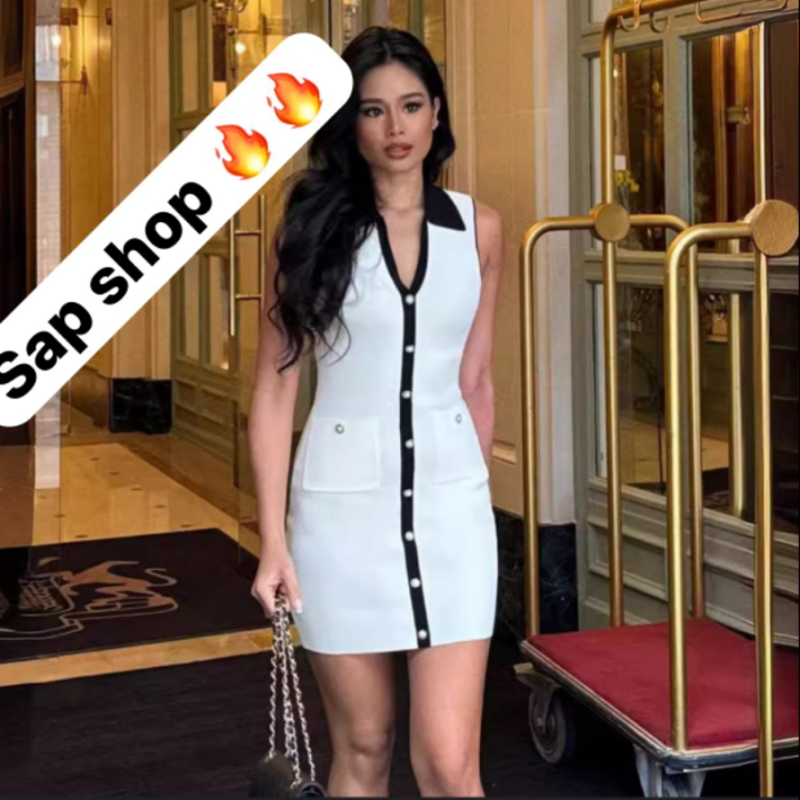 white gown