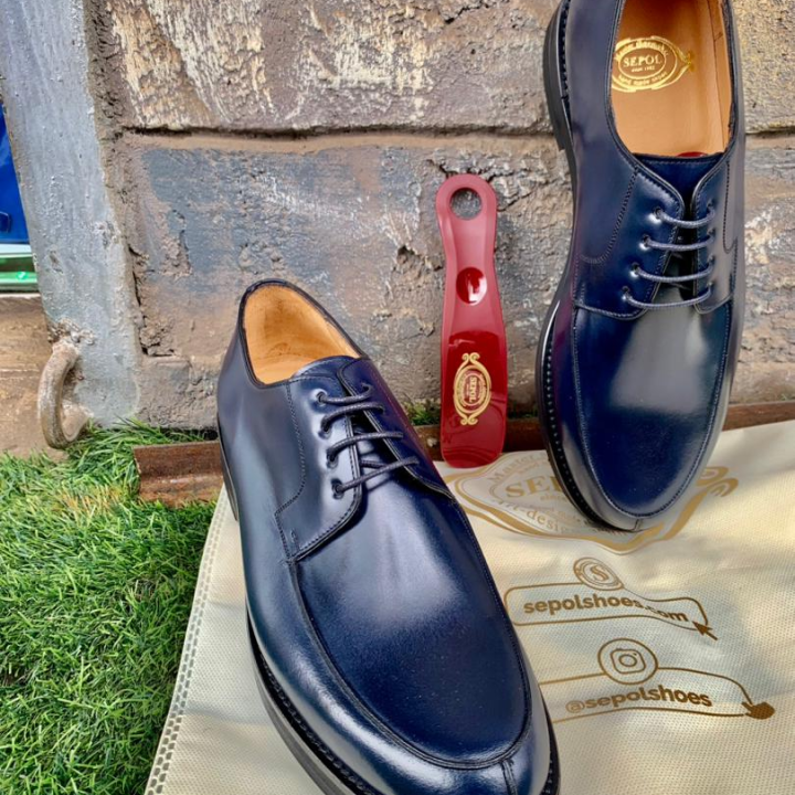Chaussures pour hommes sepol noires à bout chasse
