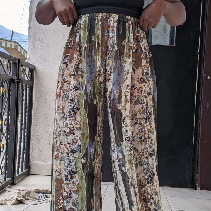 chiffon palazzo trouser