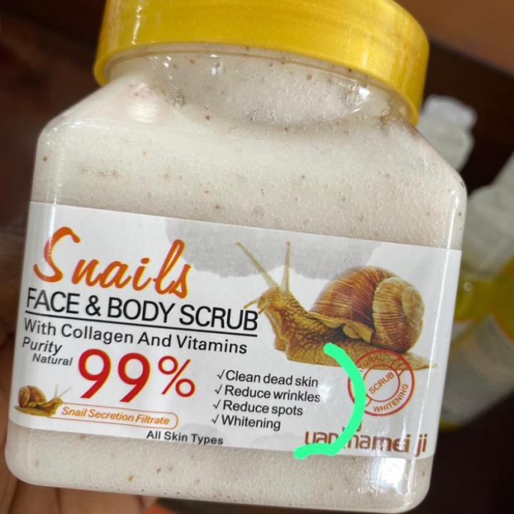 snail face and body crub