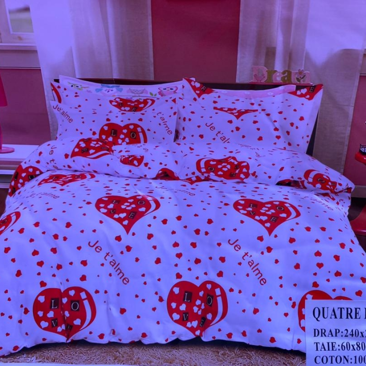 draps housse en cotton