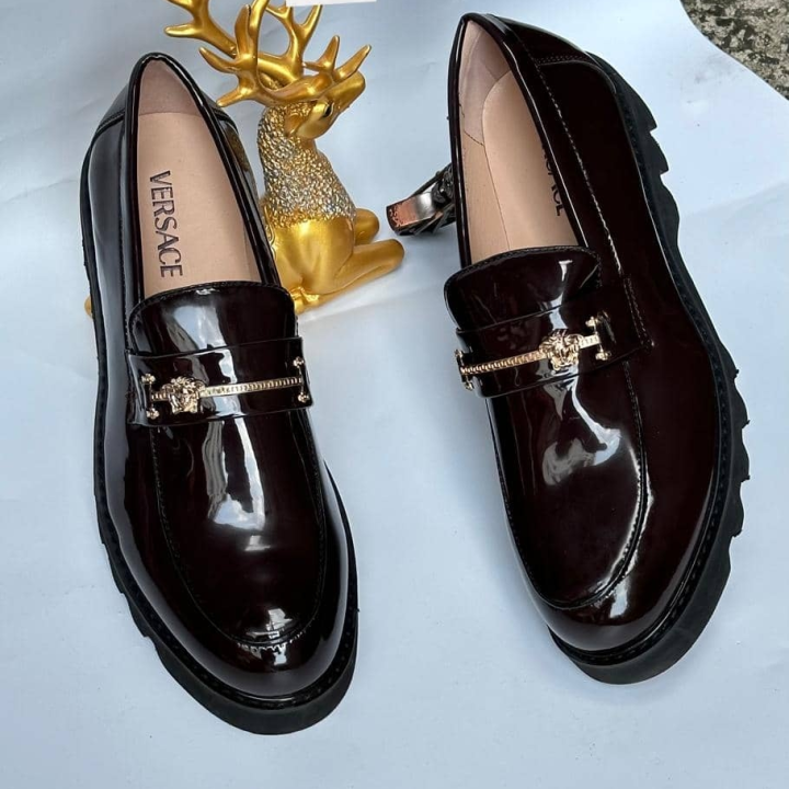chaussures noir Versace