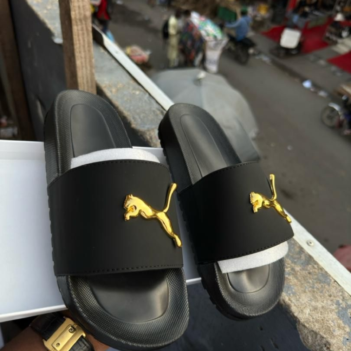 babouches hommes noire
