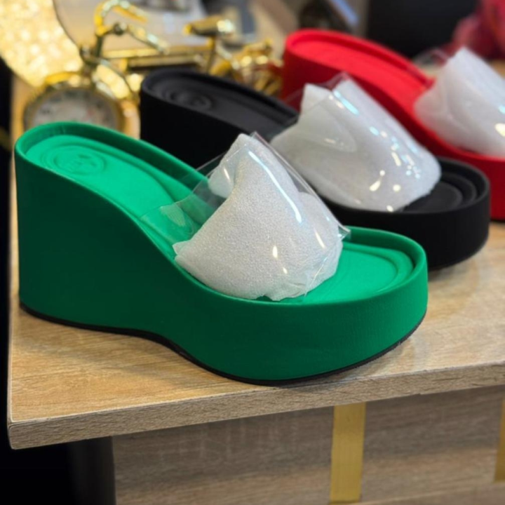 Transparent top ZARA slippers