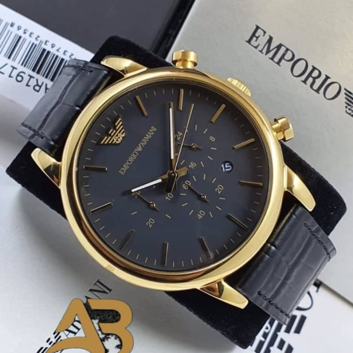 montre Emporio noire