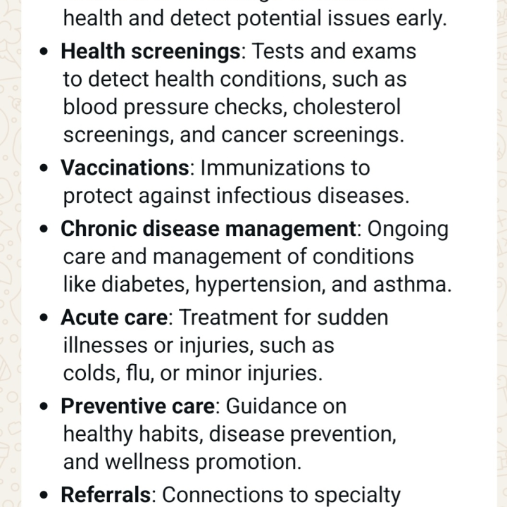 preventive care