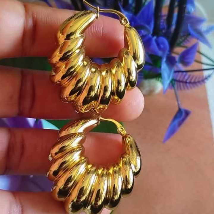 paire de boucle doré