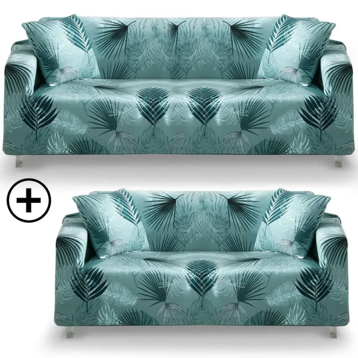 couvre sofa verte