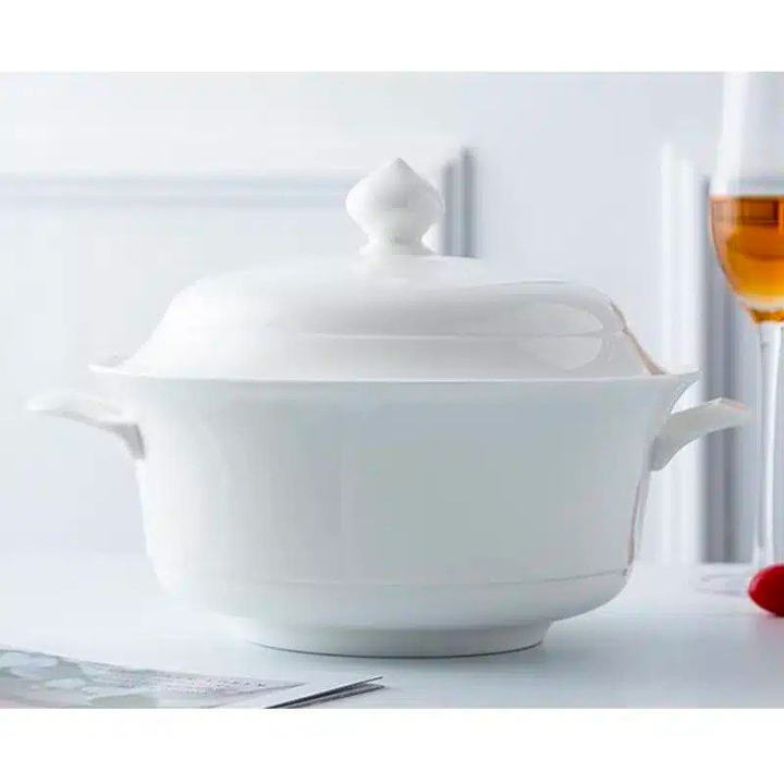 Bol en Porcelaine  de qualité supérieure avec Couvercle