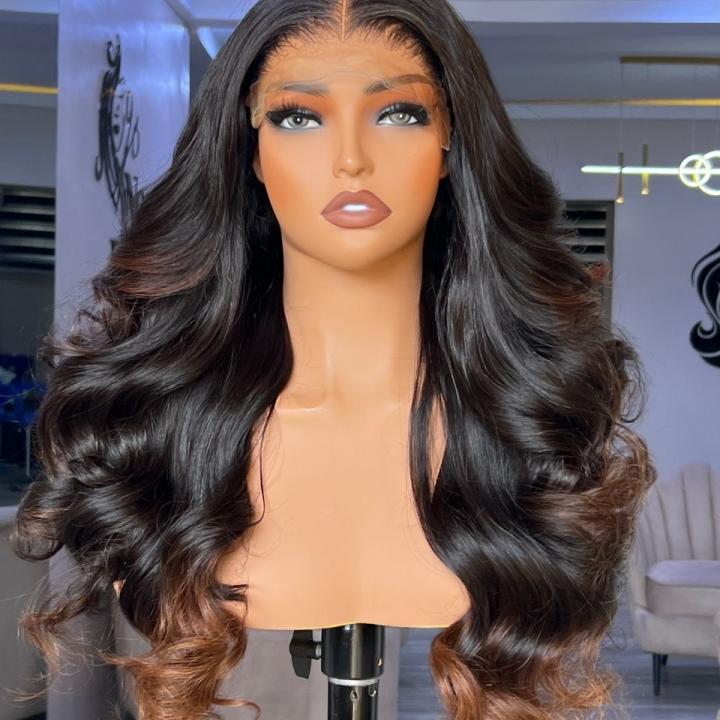 custome colored wavy hair
