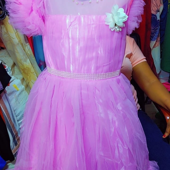 pink gown