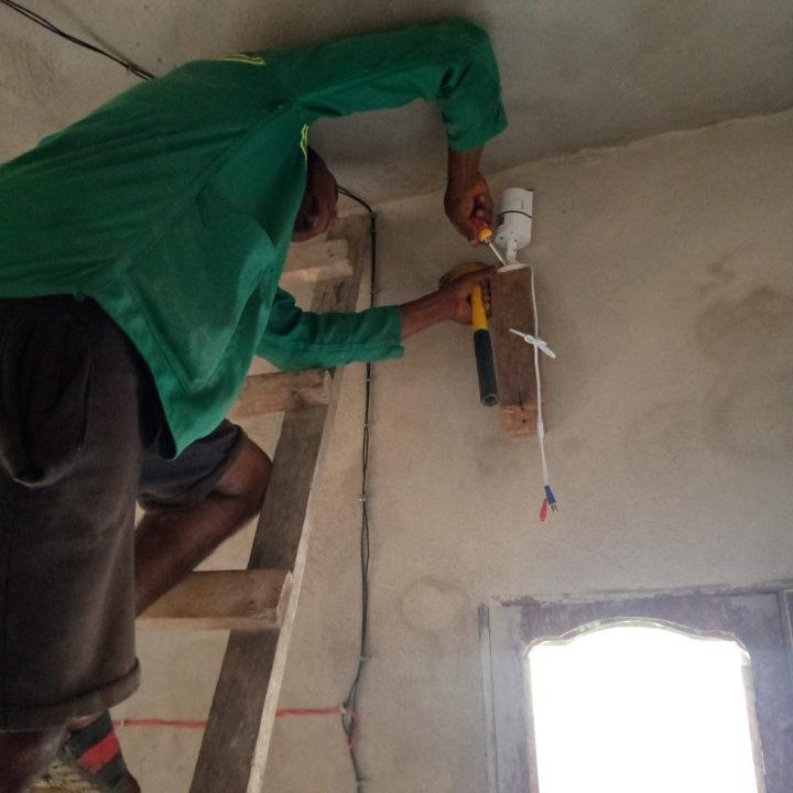 Installation of CCTV security camera