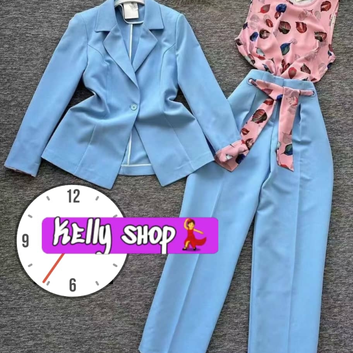 combinaison bleu rose