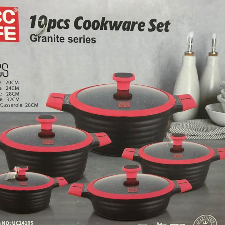 UCC life granite non stick cookware 10pcs