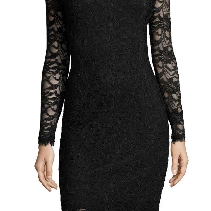 robe en dentelle noire