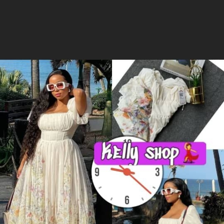 robe fleurie blanche